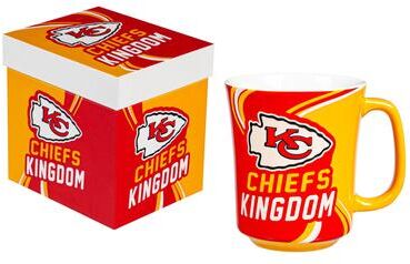 Evergreen Kansas City Chiefs, 14 oz Ceramic Coffee Mug w/ Gift Box