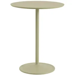 Muuto Soft Cafe Bar-/Tresentisch, Ø 75 cm, beige grün laminat / beige grün