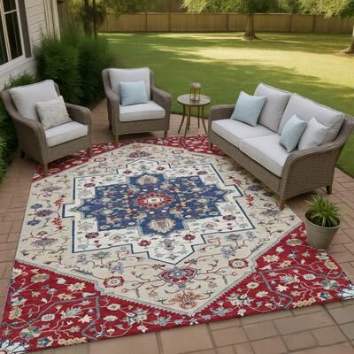 Addison Rugs Machine Washable Indoor/ Outdoor Traditional Kolkata Chantille Rug