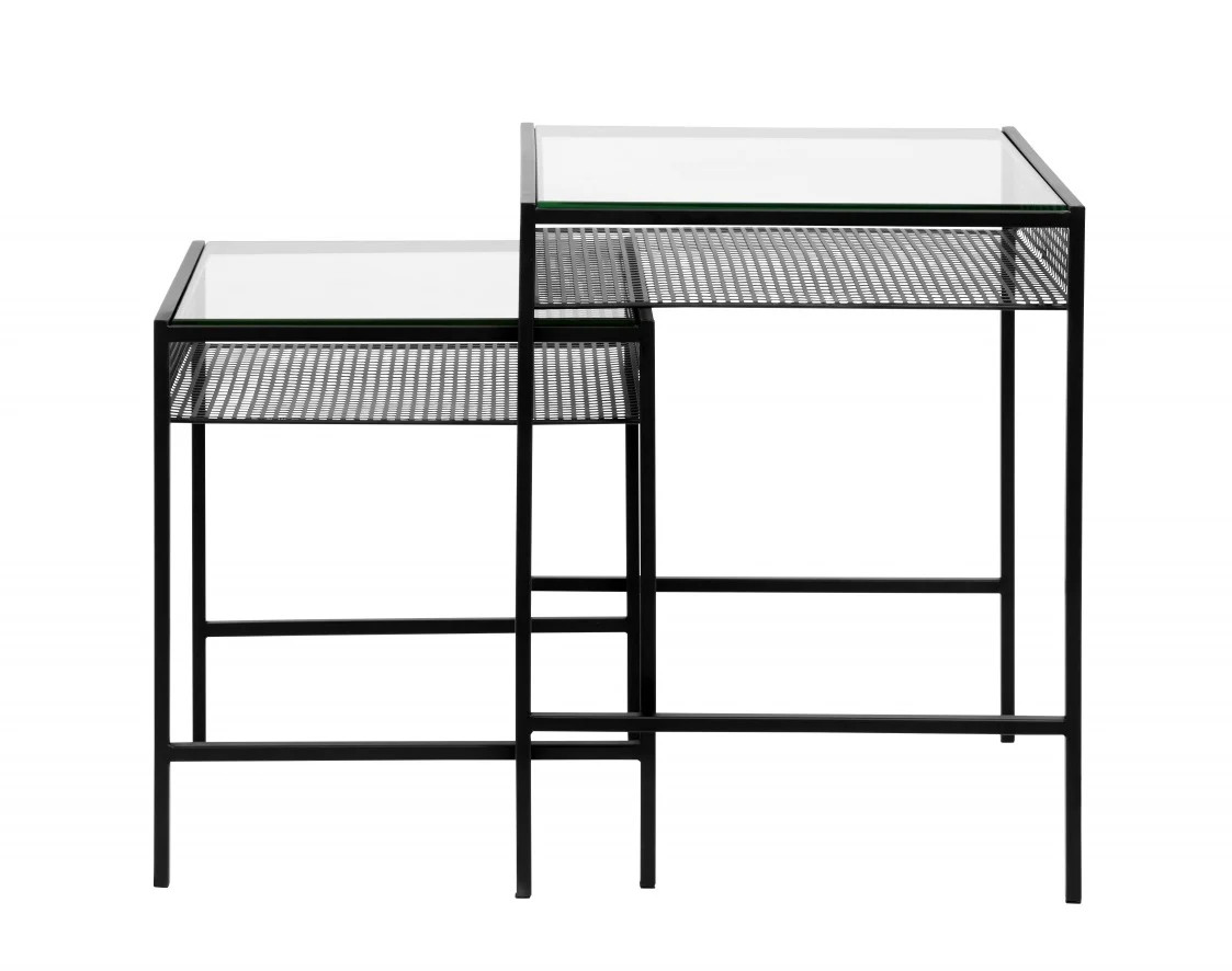 Nordal Rona tafelset met glazen blad
