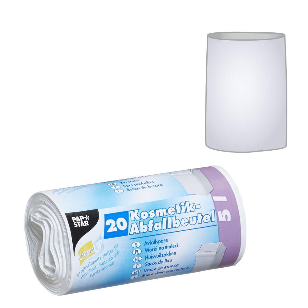 STARPAK PAPSTAR Kosmetikbeutel 5,0 l weiß 12057