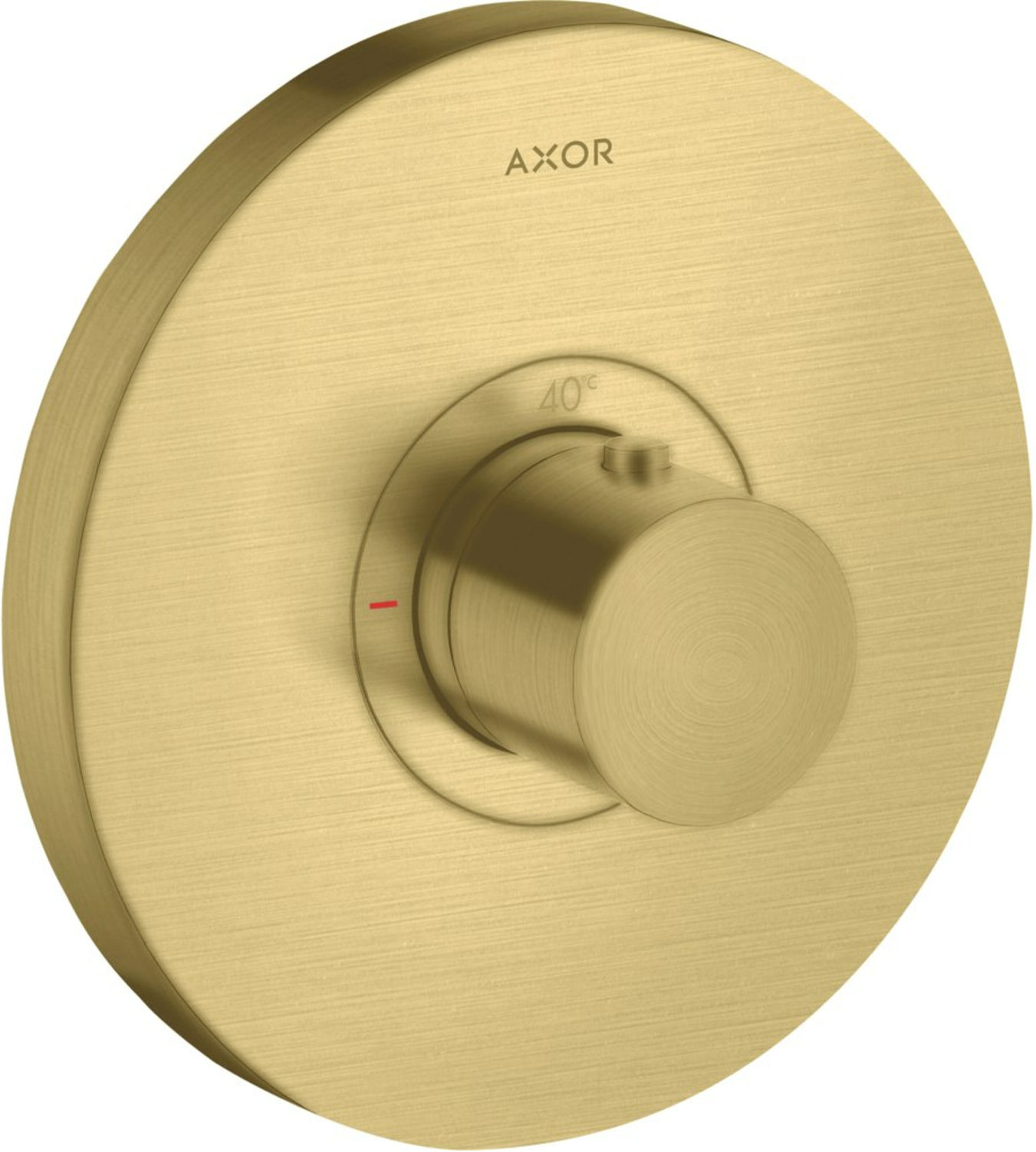 Hansgrohe Fertigset ShowerSelect HF UP-Thermostat, rund, brushed brass (36721950)