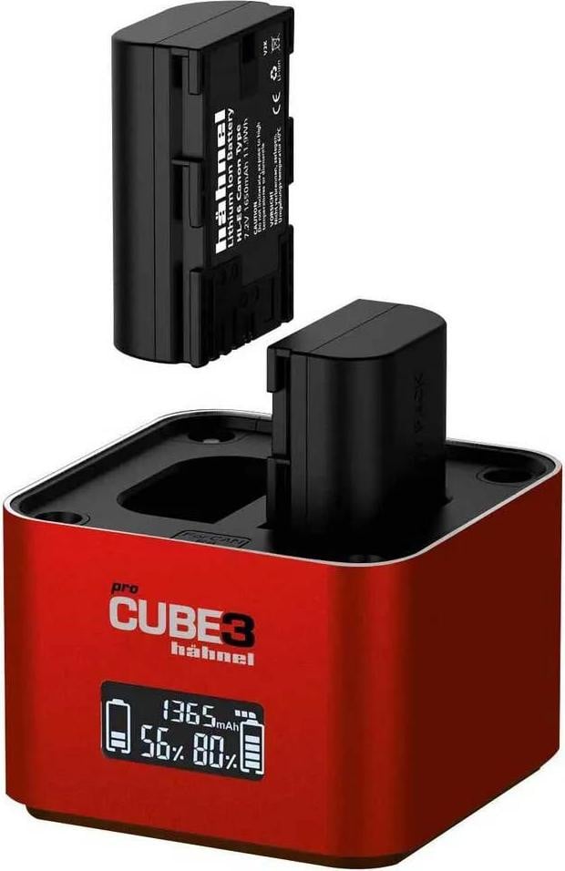 Hähnel Pro Cube 3 Doppelladegerader voor Canon met LCD-display
