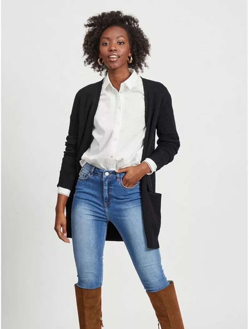 VILA - Cardigan, für Damen, Black, Größe XL