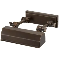 Wandlampe Bilderleuchte Spiegellampe Stahl Bronze B 18,2 cm Badezimmer Flurlampe