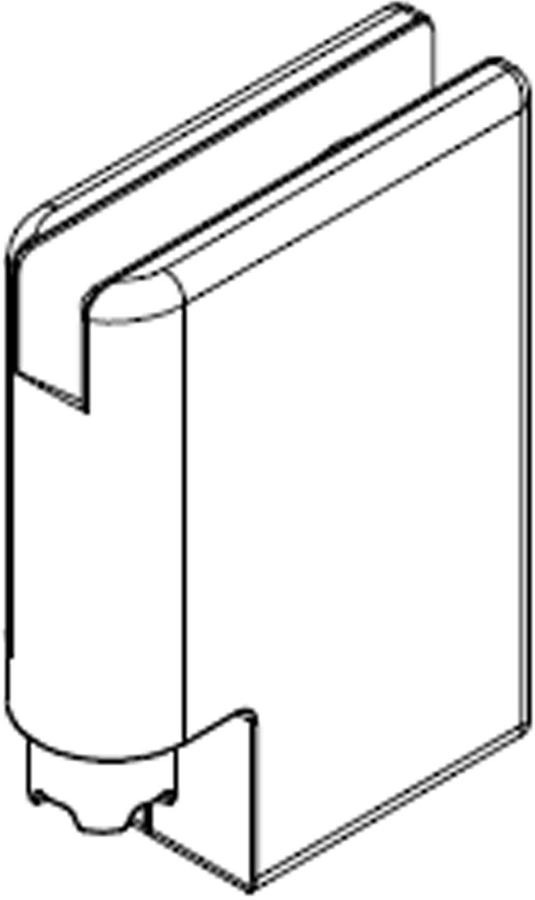 HSK replacement glass holder bottom left, E100312-UL