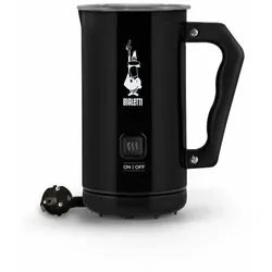 Bialetti Milchaufschäumer Elettric Mk02, 300ml, Elektrisch, Milchschäumer, Milch, Latte, Edelstahl, Schwarz, 4433