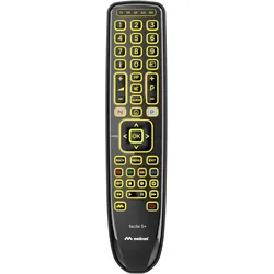 Meliconi Gumbody Facile 5+ DVD/Blu-ray-Fernbedienung, Home Audio System, Home Cinema System, Sk (Universal Fernbedienung, Infrarot), Fernbedienung, Schwarz