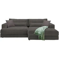 Ecksofa Fabiona rechts Braun