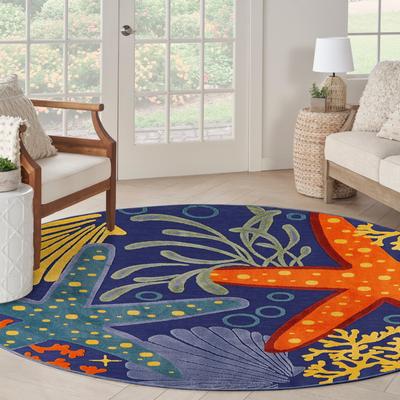 Nourison Aloha Coastal Starfish Indoor/Outdoor Area Rug