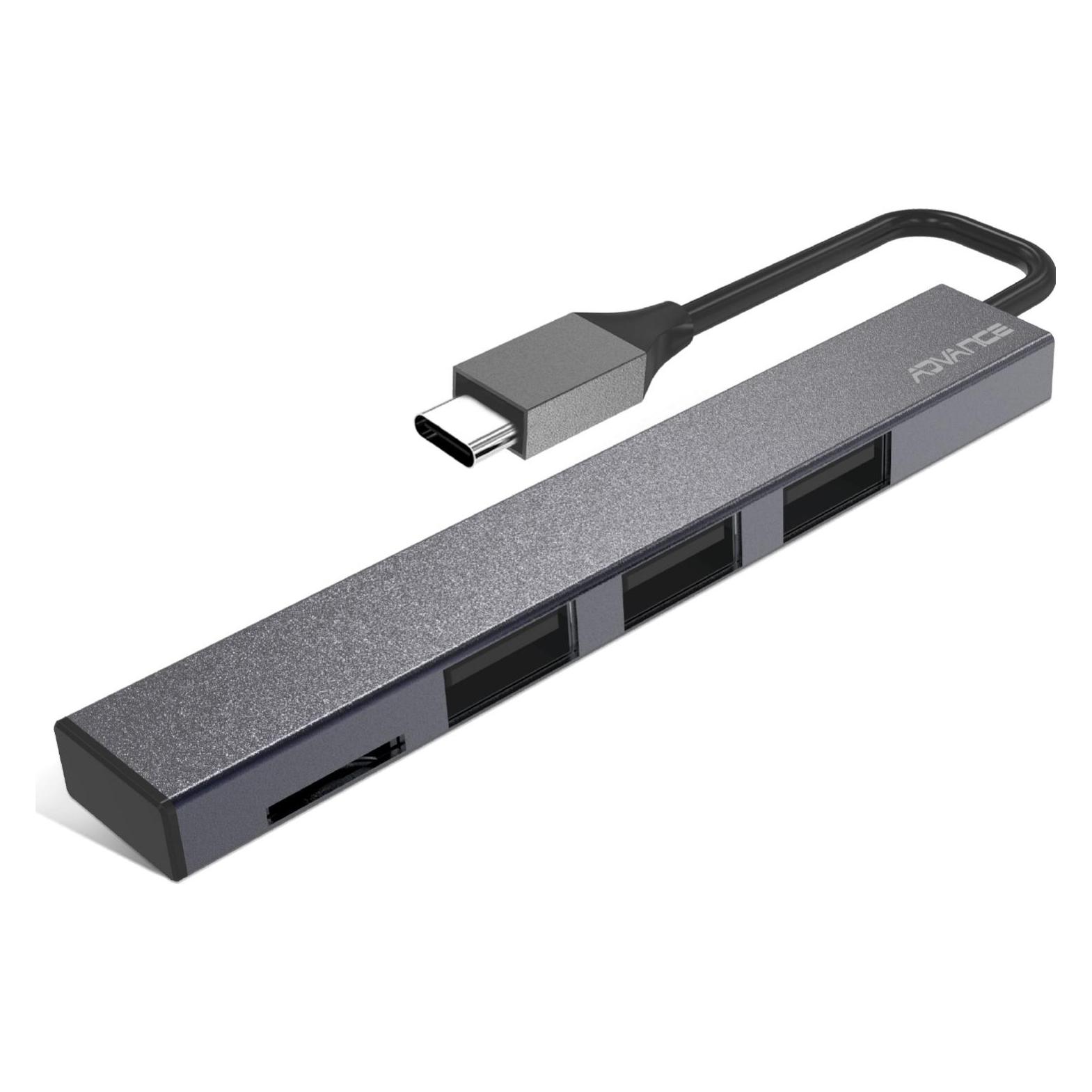 Advance Hub USB 2.0 Type C Xpand Smart - 3 Ports Type A + Lecteur Micro-Sd (USB-C, 3 Ports) (HUB-C3U2C)