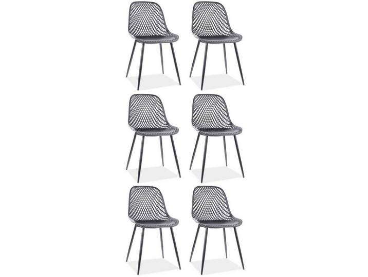 Feldmann-Wohnen Esszimmerstuhl Corral A (6 St), schwarz 6er Set
