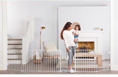 Regalo White 28 in. H X 144 in. W Metal Safety Gate