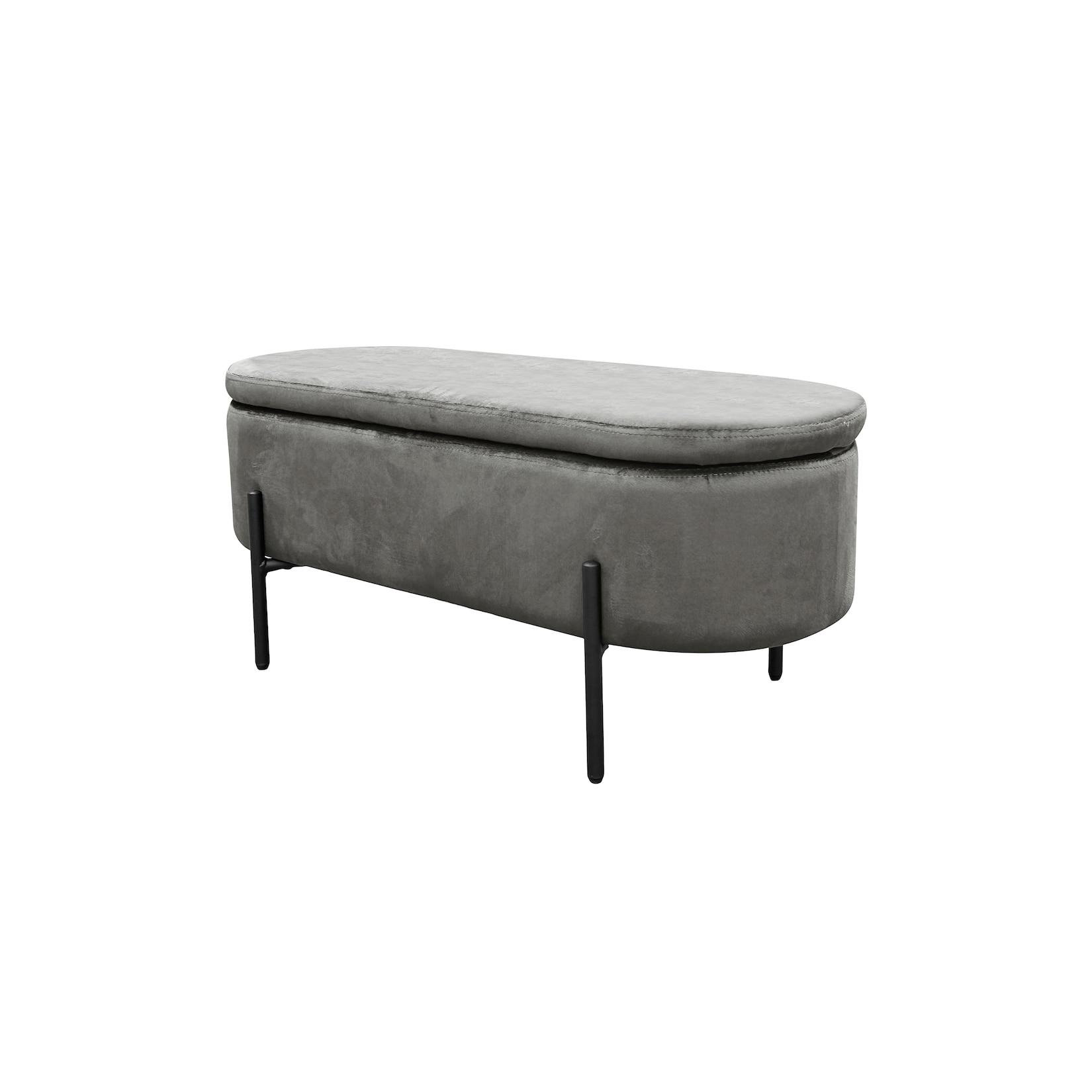 byLIVING Bank NOVA, Breite 95 cm, grau