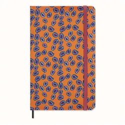 Moleskine, Agenda, Silk Kalender, undatiert, 12 Monate, wöchentlich, large/A5, fester Einband, orange (A5, 1 Woche / 1 Seite)