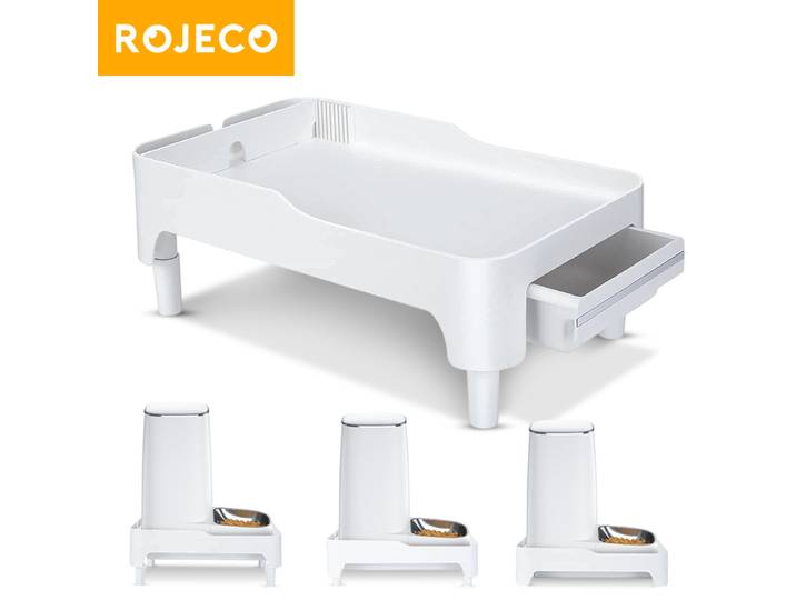 ROJECO Support suréWerpour mangeoires automatiques pour animaux de compagnie, réglable, recommandé pour les animaux de compagnie, mangeoire pour chat et chien, accessoires de bol