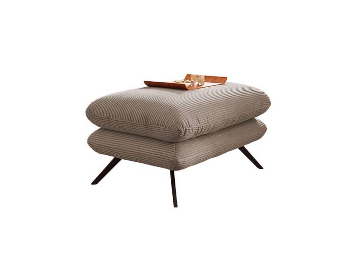 Kawola Hockerbank Charme Taupe Cord, Textil, Rechteckig, 120x45x70 cm, Wohnzimmer, Sessel, Hocker, Sitzhocker