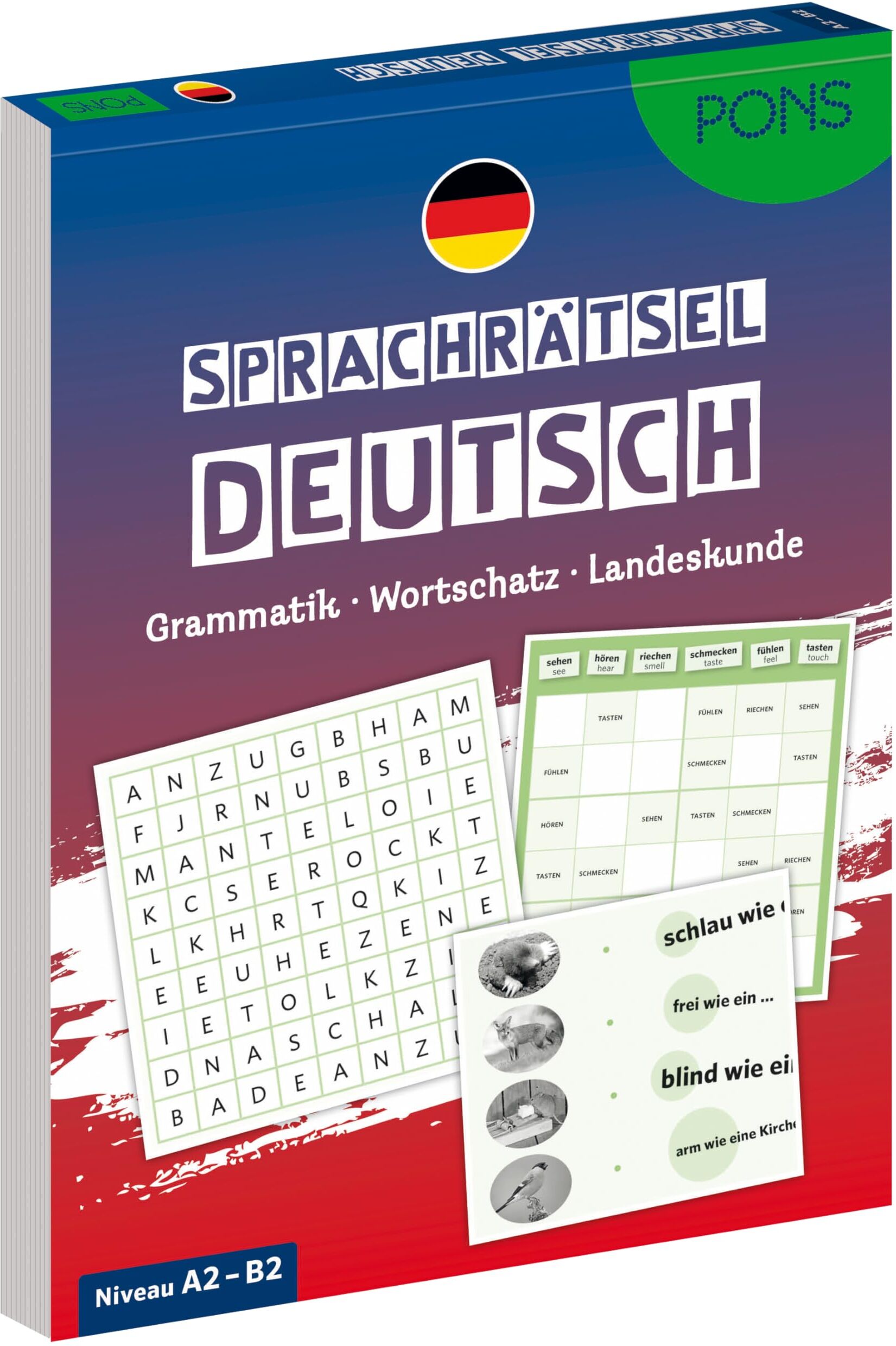 PONS Sprachrätsel Deutsch: Grammatik - Wortschatz - Landeskunde - mit PDF-Download (PONS Rätsel) - Preis vom 14.10.2026 23:07:16 h