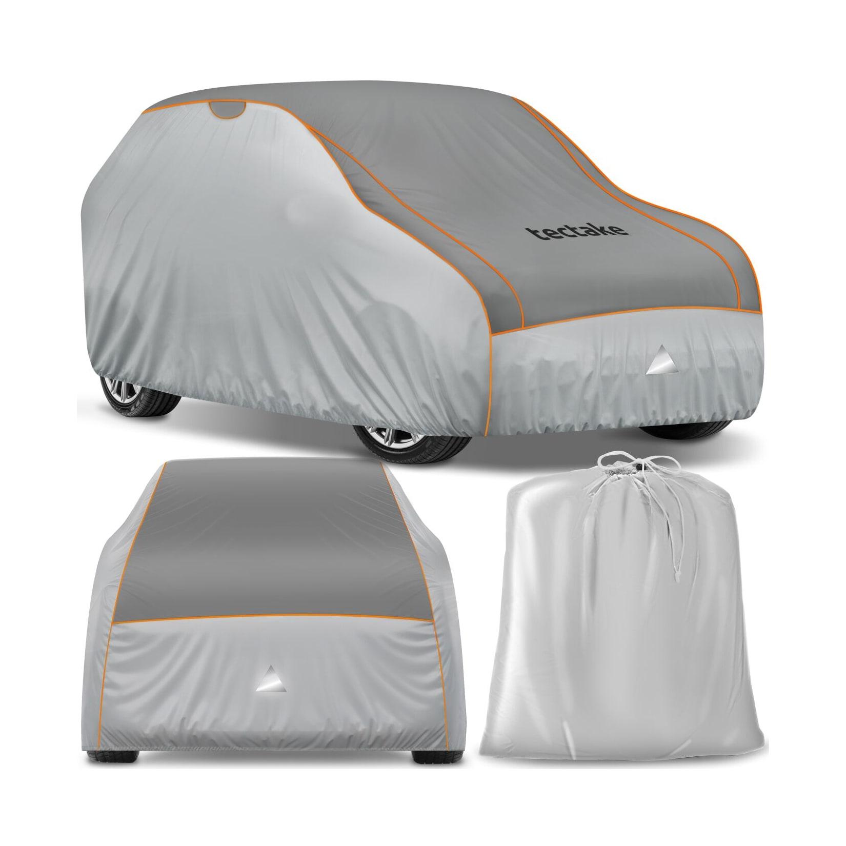 tectake® Autoplane, wasserdicht und atmungsaktiv, mit 4 mm Schaumstoffschicht, 3 längenverstellbare Spanngurte, inklusive Aufbewahrungstasche