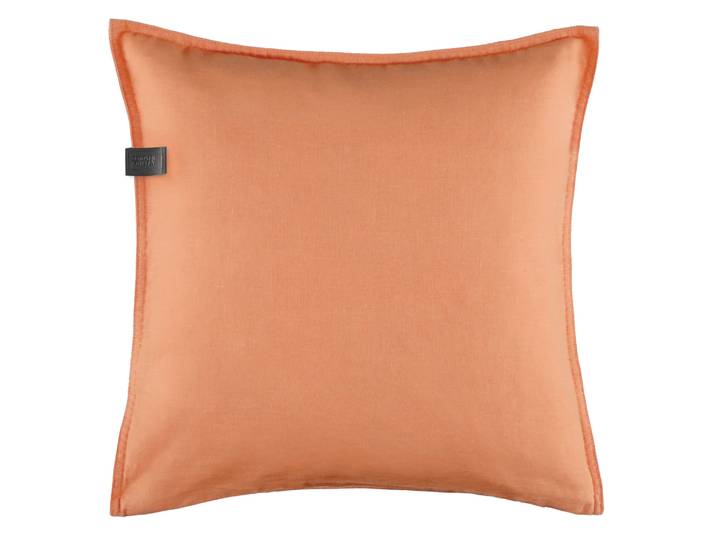 Dekokissen Play , orange (orange, unifarben), B:38cm L:38cm, Baumwolle, Leinen, SCHÖNER WOHNEN-KOLLEKTION, Dekokissen_Sitzkissen_Kissenhüllen, Dekokissen, aus edlen Naturmaterialien