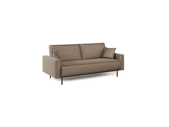 Divani.Store Schlafsofa, Wildleder, braun, 170 cm