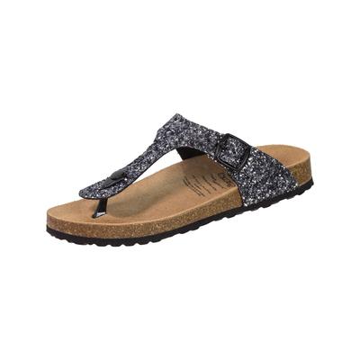 Pantolette LICO "Bioline Pantolette", Damen, Gr. 38, grau (anthrazit), Obermaterial: 100% Synthetik synthetic., Schuhe Pantolette