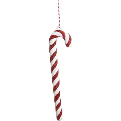 Chic Antique Klassischer Zuckerstangen Aufhänger, H17,5/L4,5/B1 cm, Rot