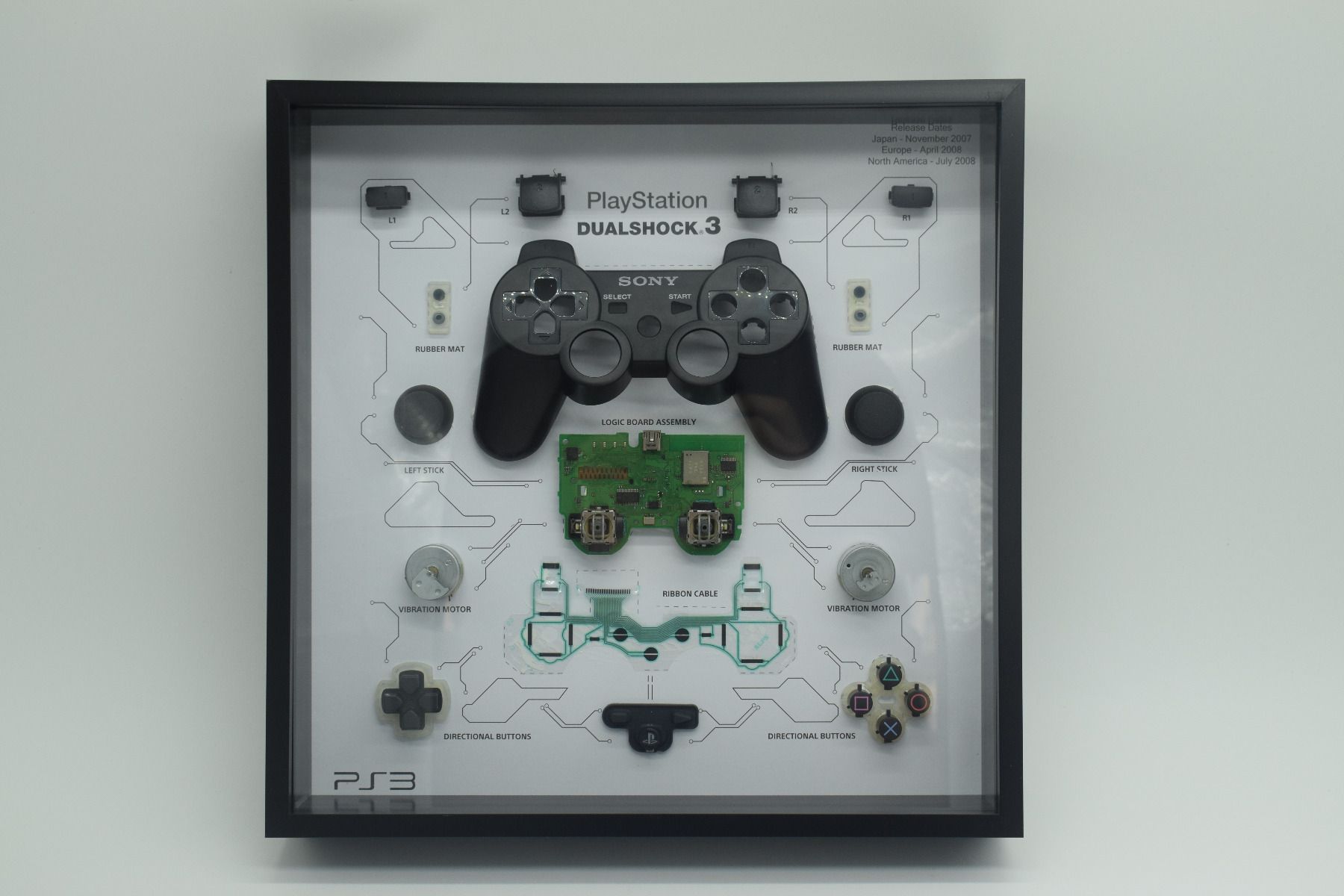 Sony PS3 DualShock 3 Ohjain Valokuvakehys