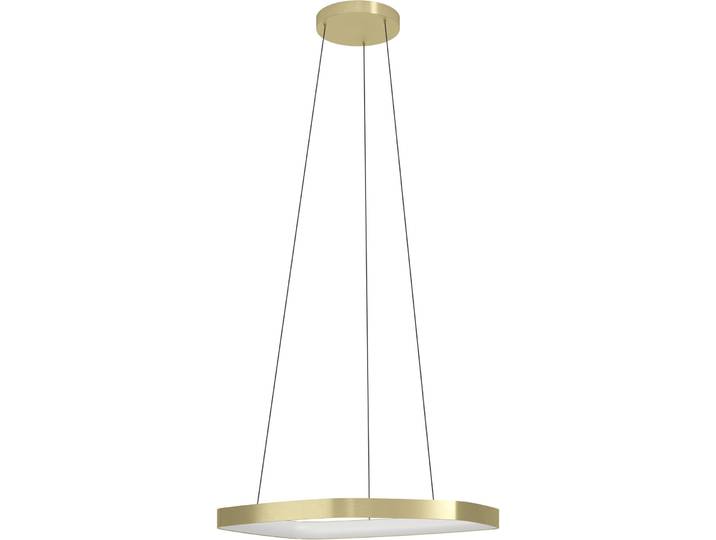 Eglo Pendellampe Vallerosa Messing gebürstet/smoky Aluminium/Stahl 3000 lm Dimmbar B 58 cm - LED - Lichtfarbe: Warmweiss - LED Energiesparlampen