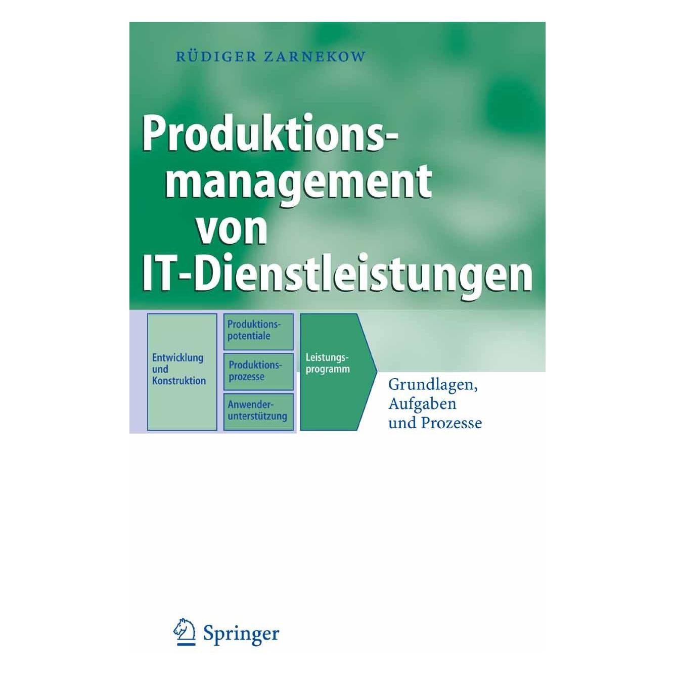 Springer Produktionsmanagement von IT-Dienstleistungen (Deutsch, Hardcover, Rüdiger Zarnekow) (9783540474579)