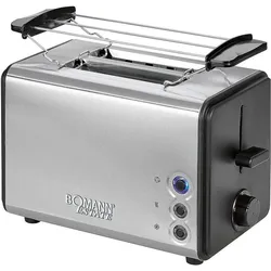 Bomann TA 1371 CB, Toaster, Silber