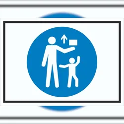 HB-Druck Von Kindern fernhalten Symbol Schild A1 (594x841mm)