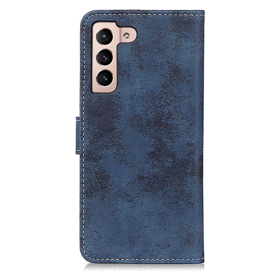 Cover-Discount Galaxy S22+ - Vintage Etui Wildleder Optik dunkelblau (Samsung Galaxy S22+) (101239818D)