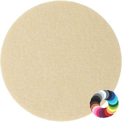 BIASTO - Premium Filz Untersetzer - rund 20cm - Farbe: muschel (HF015). Design Glas-Untersetzer für Getränke, Tisch, Bar, Tasse, Vase