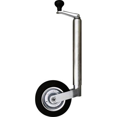 Anhänger-Stützrad STEMA, silber (silberfarben, schwarz), 20, Stahl, Räder