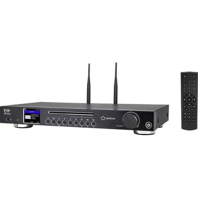Renkforce RF-DAB-IR1702 Internet CD-Radio DAB+, FM, Internet CD, Bluetooth®, DLNA, WLAN, Internetradio Inkl. Fernbedienung Schwarz -