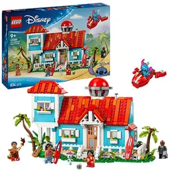 LEGO Disney Classic 43268 Das Strandhaus aus „Lilo und Stitch“ Bausatz, Mehrfarbig