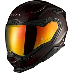 Nexx X.WST3 Carbon Lava, Integralhelm - Carbon/Dunkelrot - XS