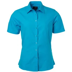 Damen Kurzarm Bluse "JN679" - XS - turquoise