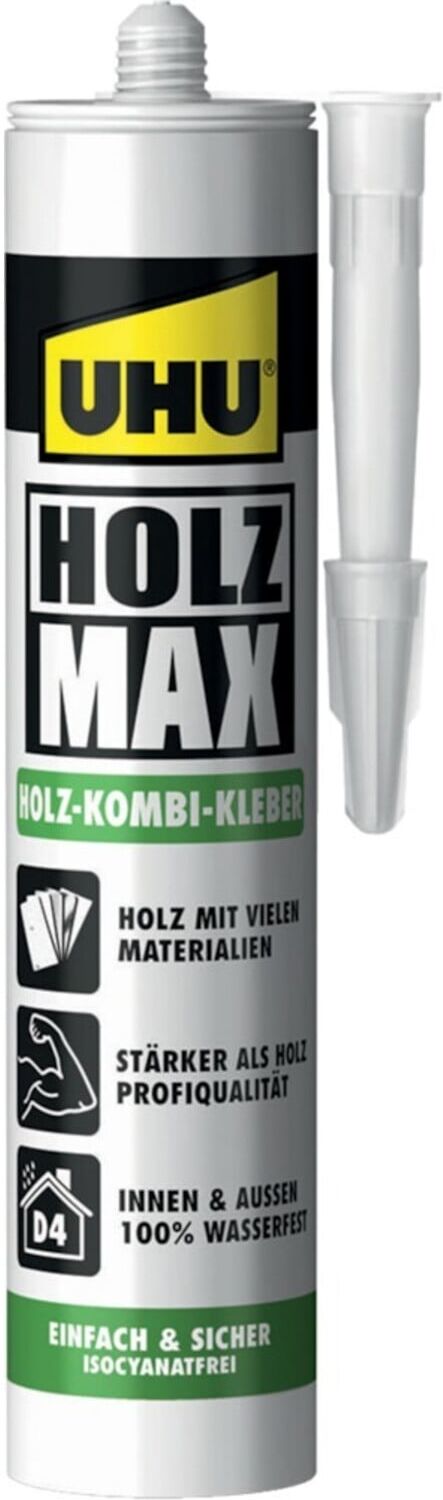 UHU Holzkonstruktionsklebstoff HOLZ MAX EN 204: D4 beige 380g Kartusche (48330)