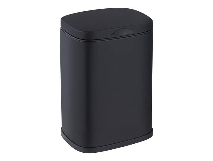 Wenko Badezimmerkorb Sare 16/18,5/25 cm, Schwarz, Metall, 18.5x25x16 cm, Badaccessoires, Abfalleimer