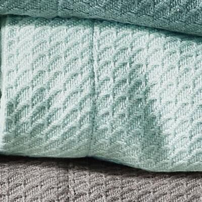 Jla Home/Bed Manila Egyptian Cotton Blanket, Twin, Light Blue