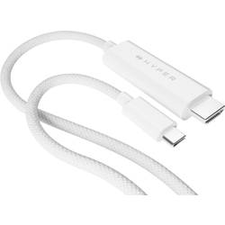Targus HDMI-Kabel HDMI 2.1a USB-C® Stecker 2.50 m Weiß Stoff-Ummantelung HD6007WHGL