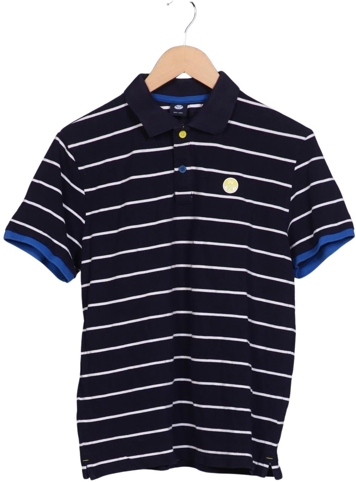 north sails Herren Poloshirt, Mehrfarbig, Gr. M, Baumwolle - Second Hand