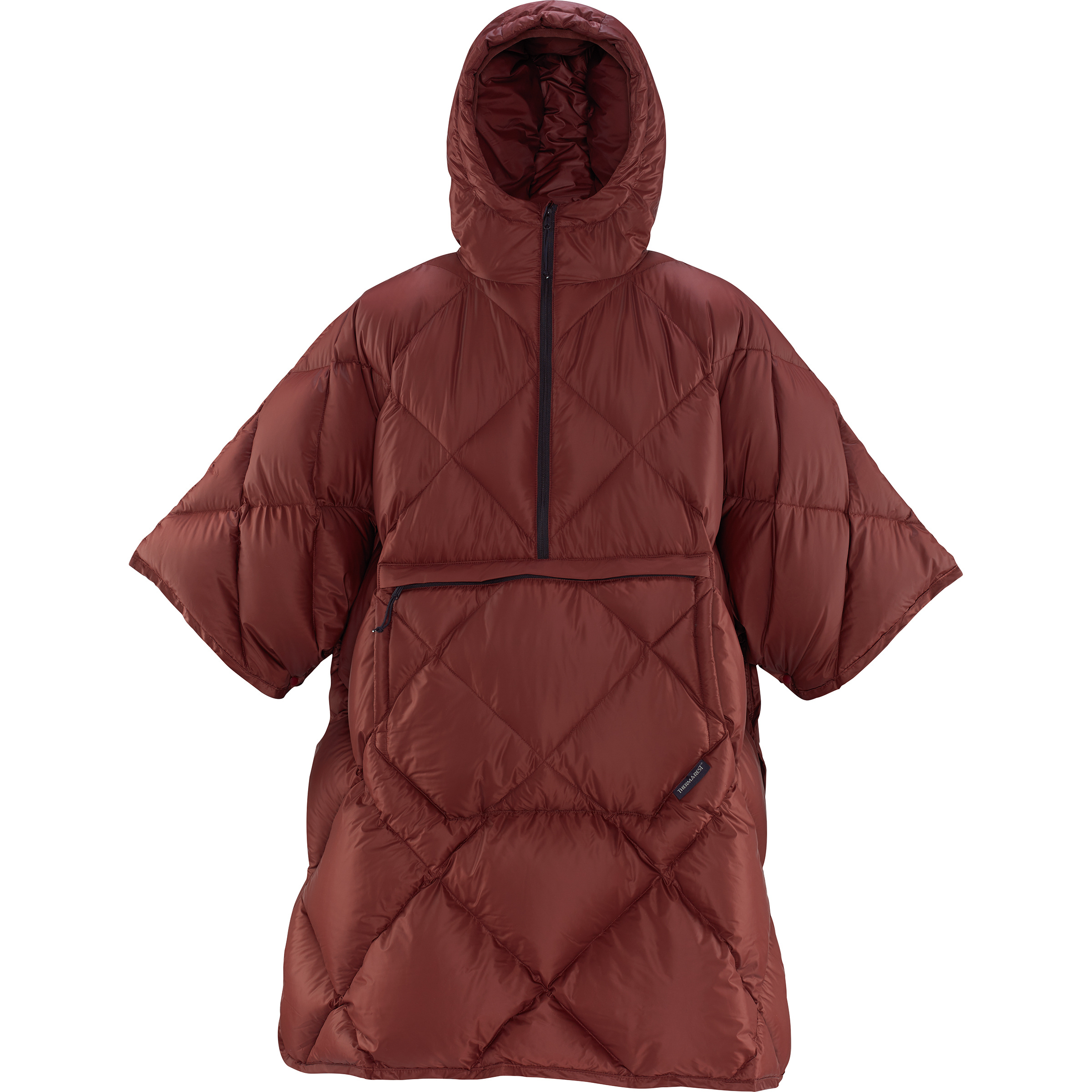 Therm-A-Rest Honcho Poncho Down Isolationsjacke braun Trekking Windabweisend Wasserabweisend