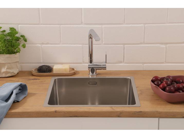 Évier Detroit acier inoxydable 49cm