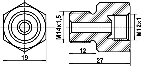 Ate Adapter, Bremsleitung 03.3510-0800.1 Für Steyr Mercedes