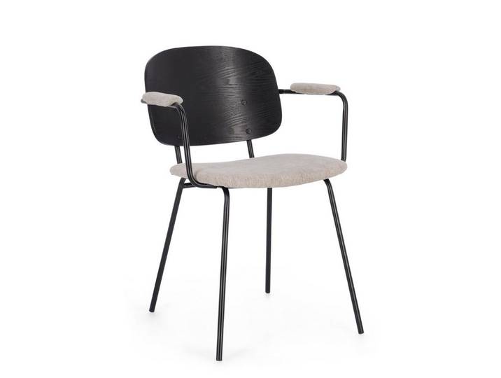 Feeling4Home Stuhl Sienna aus Stoff, Natur