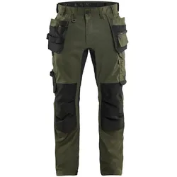 Blakläder, Arbeitshose, BlÃ¥kläder 1750 werkbroek 2-weg stretch - groen/zwart maat 54 (54)