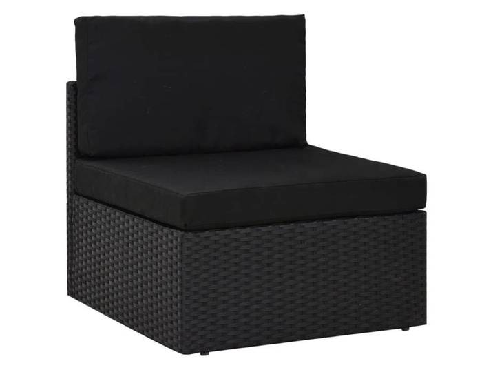 Noir Siège de jardin - Salon de jardin - (2 pcs) - Résine tressée Noir C2536